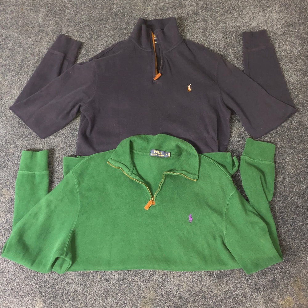 Men’s Medium Polo Ralph Lauren 1/4 zip pull overs